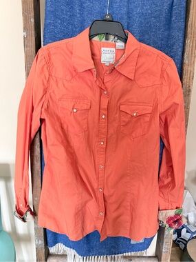 Roper Coral Button-Down Western Shirt